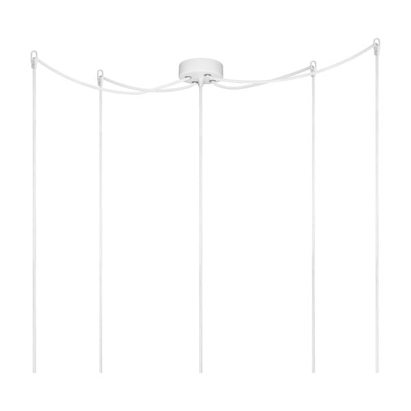 Бяла висяща лампа с пет рамена Basic Cero - Sotto Luce-image-3