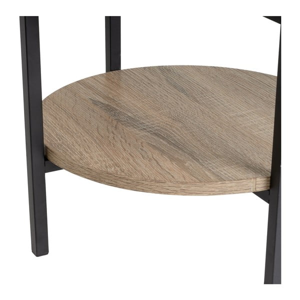 Черен и естествен стелаж от декор от дъб  40x110 cm – Casa Selección-image-1