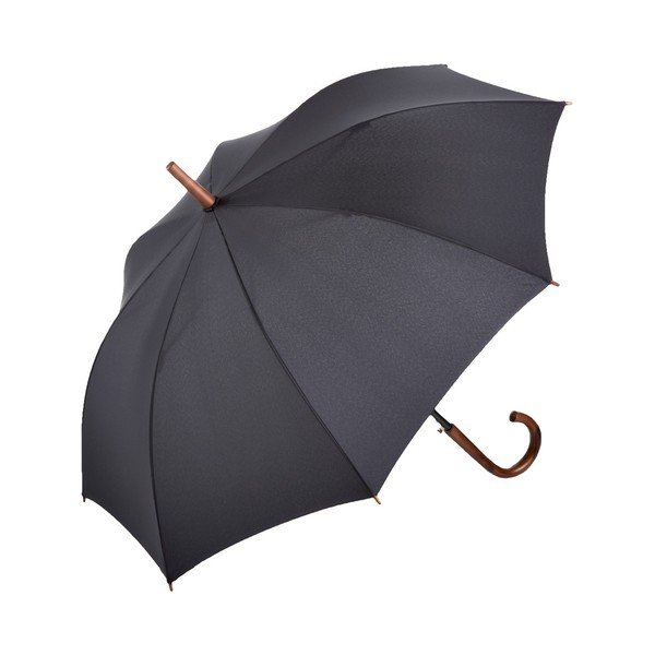 Deštník Ambiance Fare Black Wet Look, ⌀ 105 cm
