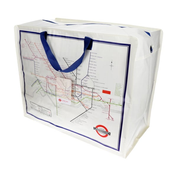 Кутия за съхранение на дрехи от рециклирана пластмаса 58x28x48 cm Heritage Tube Map – Rex London