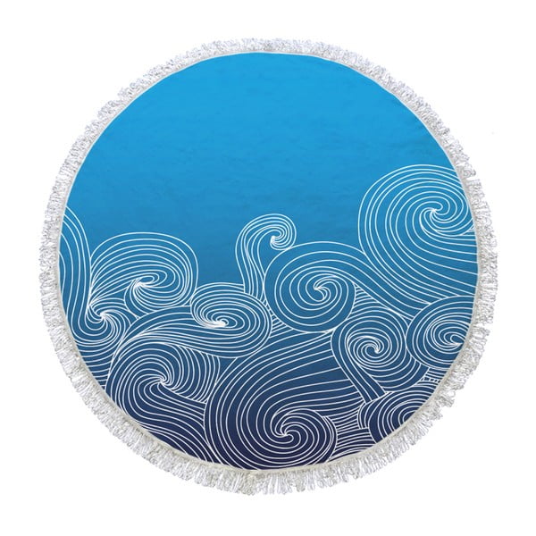 Kruhová osuška Wave, ⌀ 150 cm