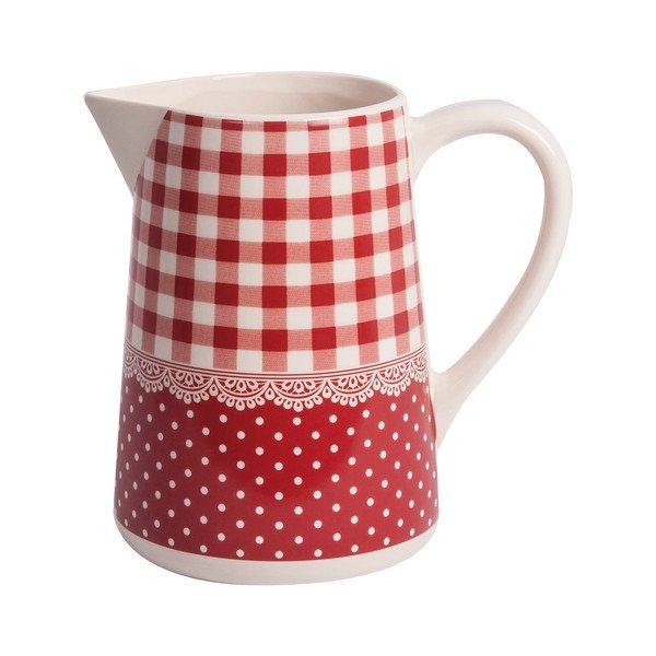 Džbánek Red Dots&Checks, 19 cm