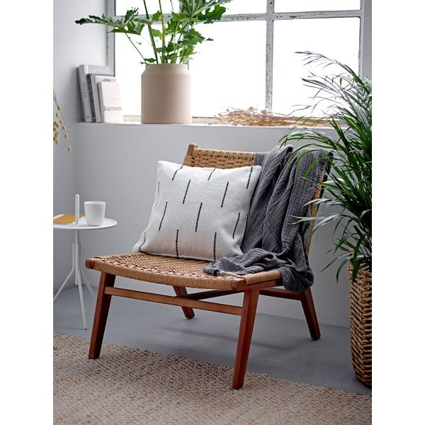 Бежова памучна възглавница Lauri, 45 x 45 cm - Södahl-image-1