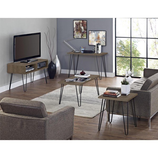 Маса за телевизор от декор от орех в естествен цвят 107x63 cm Owen – Støraa-image-3