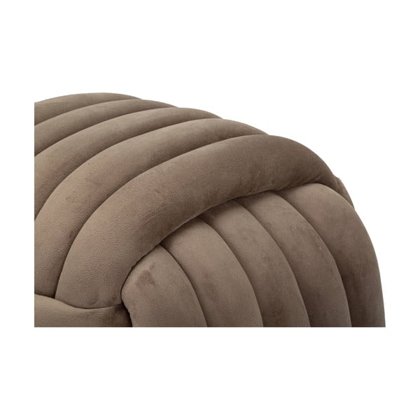 Сиво-кафява кадифена табуретка Softy – Mauro Ferretti-image-4