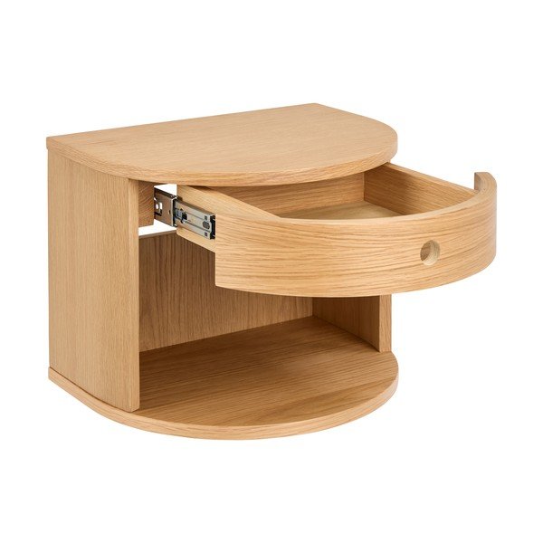 Нощно шкафче от декор от дъб  в светло естествен цвят Paron – Actona-image-3