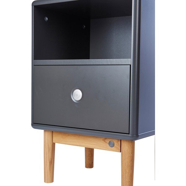 Тъмно сиво нощно шкафче Color Box - Tom Tailor-image-1