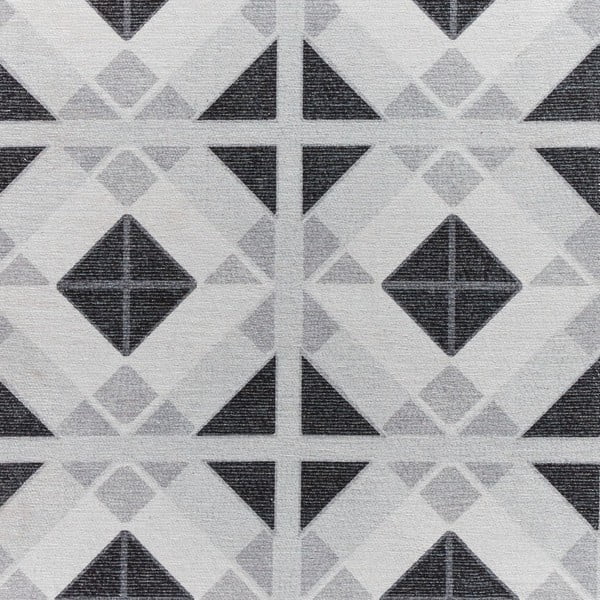 Светлосива/тъмносива пътека подходяща за пране 76x230 cm Victoria Light – Think Rugs-image-2