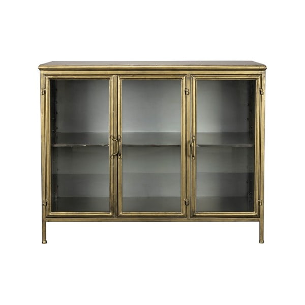 Метална витрина  в златист цвят 100x80x38,5 cm Gertlush – Dutchbone