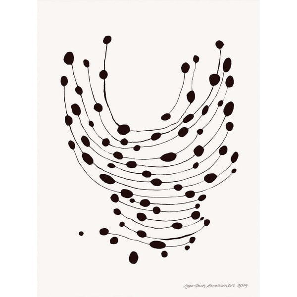 Постер 30x40 cm Dancing Dots – Leise Dich Abrahamsen – The Poster Club