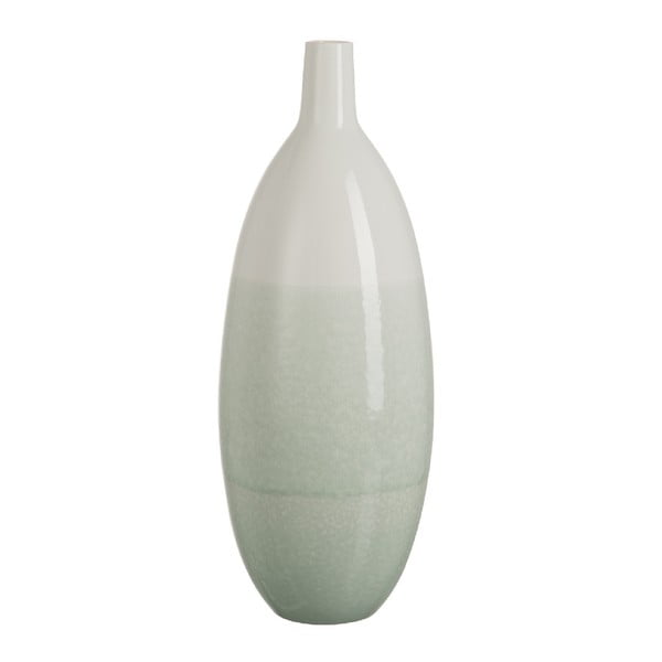 Светлозелена керамична ваза Преход, височина 54 cm - J-Line