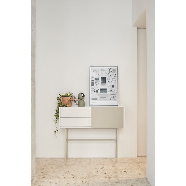 Светлосива и кремава конзолна маса 35x110 cm Nube - Teulat-image-1