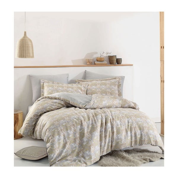 Едноспално легло от памучен сатен с чаршаф Dible, 160 x 220 cm - Unknown