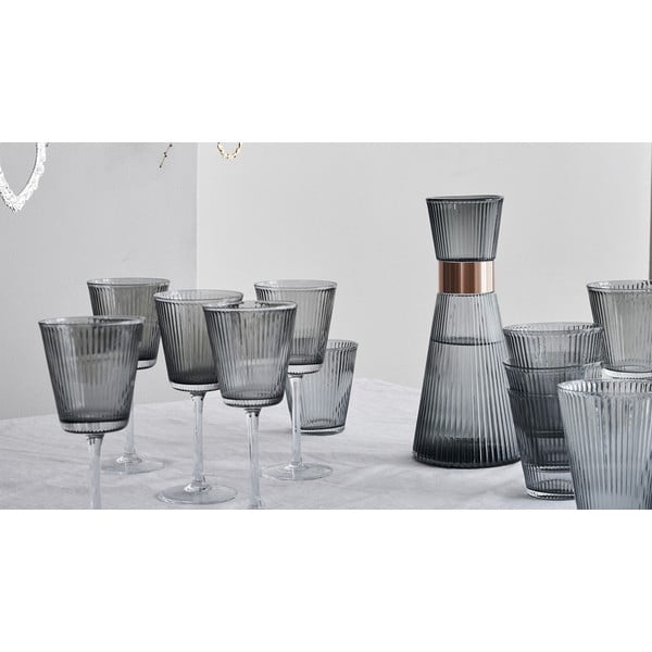 Декантер от сиво стъкло 1 л Grand Cru Nouveau - Rosendahl-image-4