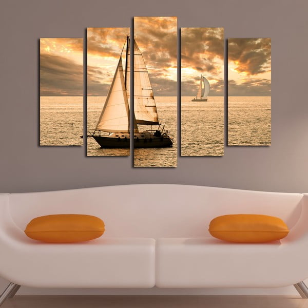 Картина от няколко части Лодка, 105 x 70 cm - Bonanza-image-1