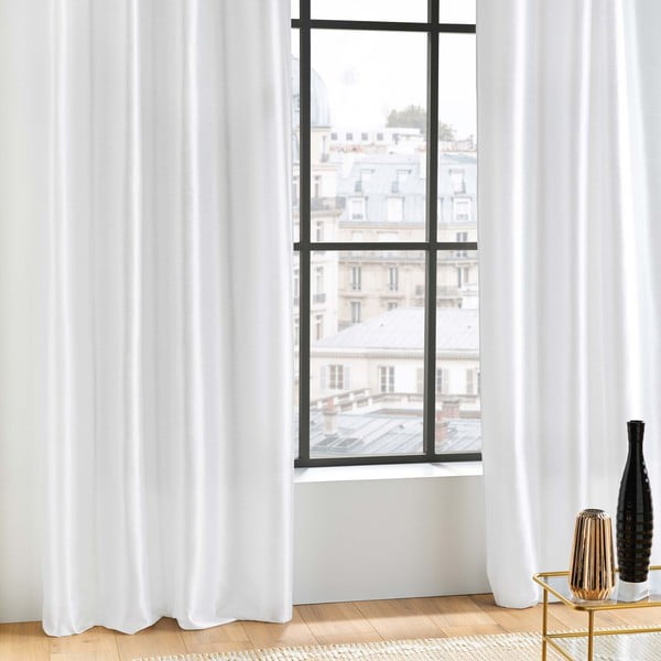 Бяла сатенена завеса 140x240 cm Shana – douceur d'intérieur-image-2