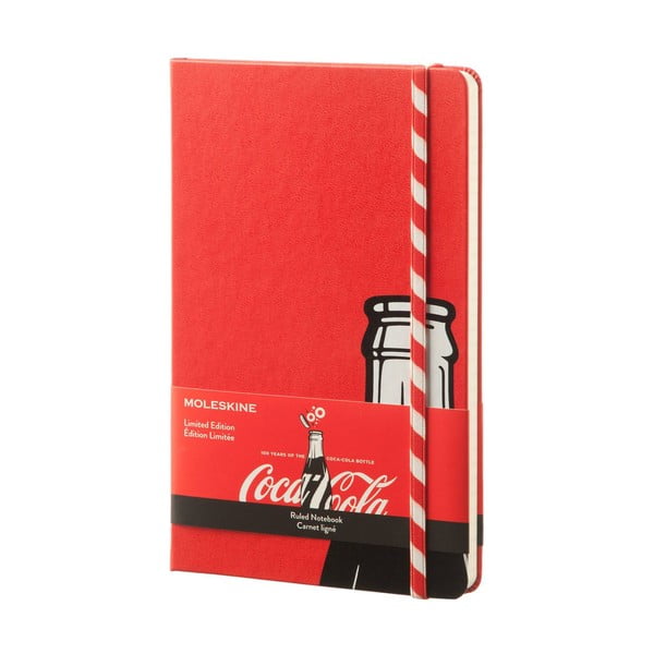 Zápisník Moleskine Coca-Cola Straw, velký, linkovaný