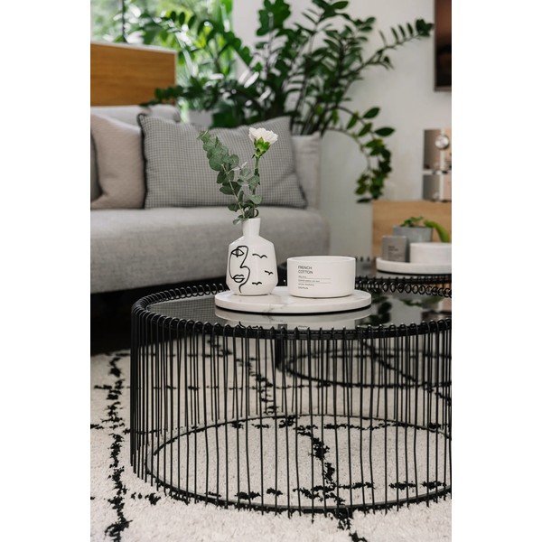 Бежов и черен килим , 160 x 230 cm Hash - Mint Rugs-image-1