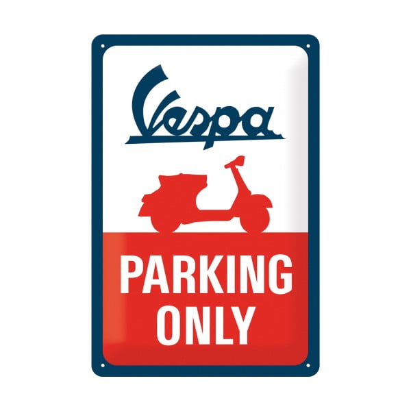 Декоративен знак за стена Vespa Parking Only - Postershop