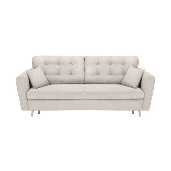 Светлосив разтегателен диван със съхранение Grenoble - Cosmopolitan Design