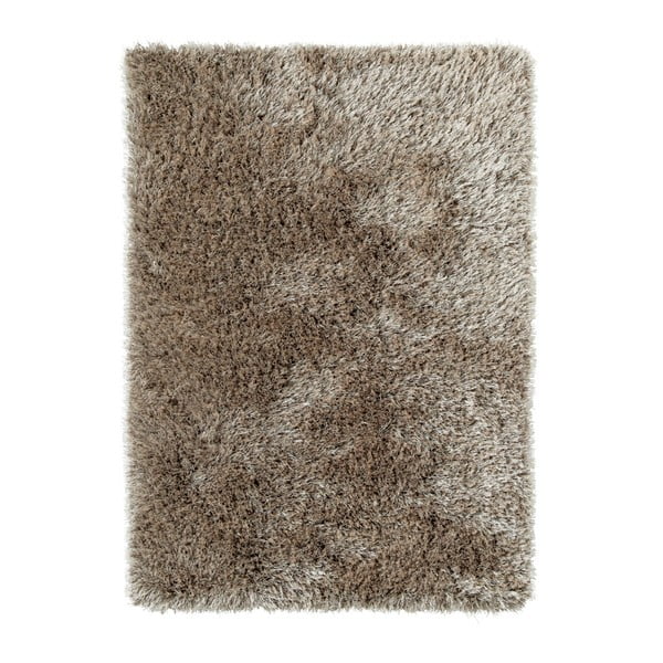 Hnědý ručně tuftovaný koberec Think Rugs Monte Carlo Mink, 100 x 150 cm