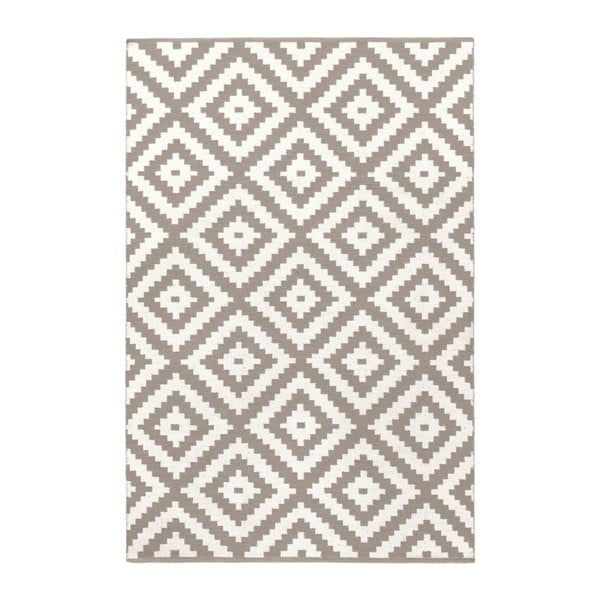 Бежово-сив двустранен килим, подходящ за употреба на открито Ava, 60 x 90 cm - Green Decore