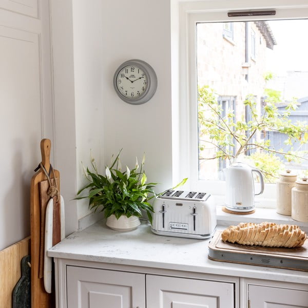 Стенен часовник сив, ⌀ 25,5 cm Living Nostalgia - Kitchen Craft-image-1