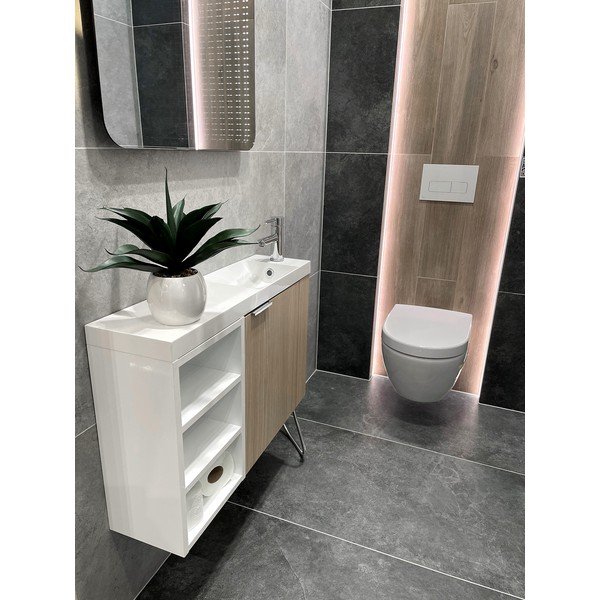 Стенен шкаф без мивка от декор от дъб  в естествен цвят 50x50 cm Latus Vi – Sapho-image-1