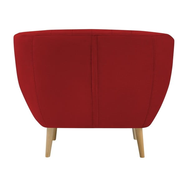 Кресло от червено кадифе Sardaigne - Mazzini Sofas-image-4