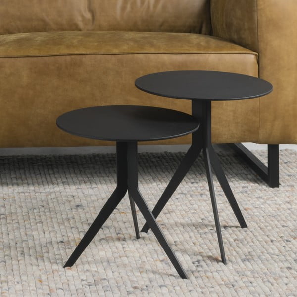 Метална кръгла странична масичка ø 38 cm Daley – Spinder Design-image-2