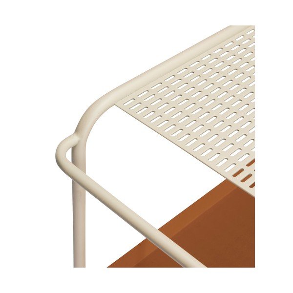 Метална маса за сервиране на колелца 47x66 cm Push – Hübsch-image-3