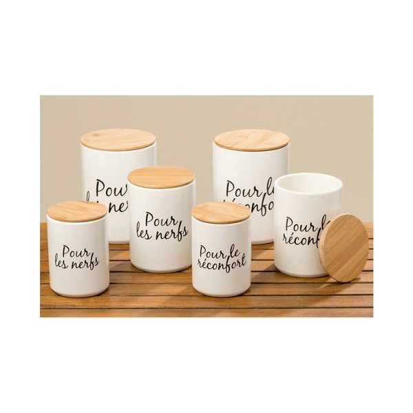 Sada 6 kameninových dóz Boltze Funny