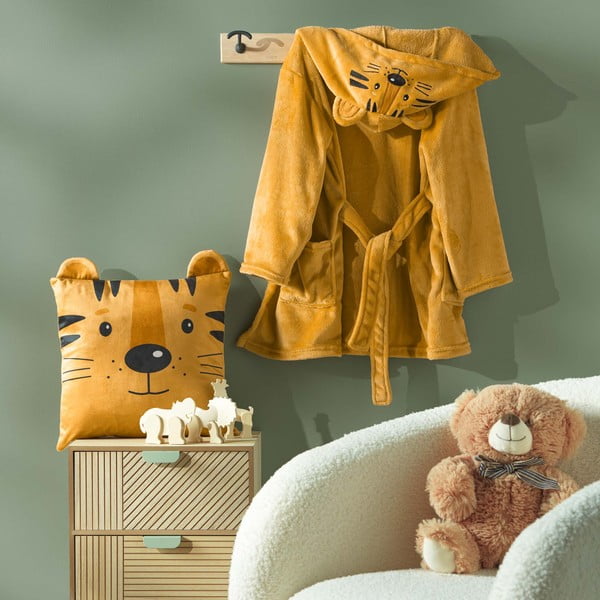 Кадифена детска възглавница 40x40 cm Tigry – douceur d'intérieur-image-1