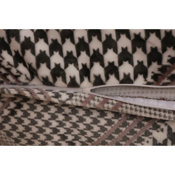 Сиво микроплюшено спално бельо за единично легло 140x200 cm - My House-image-4