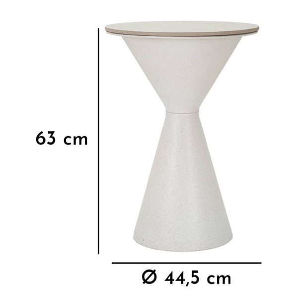 Кръгла странична масичка с керамичен плот ø 44 cm Fush – Mauro Ferretti-image-3