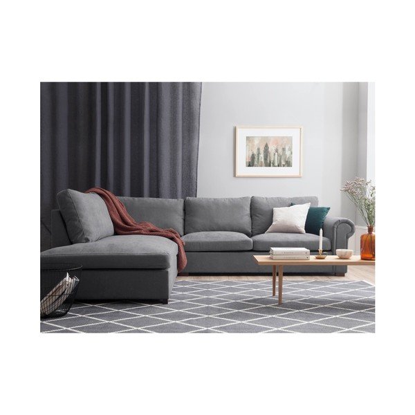 Šedá rohová pohovka Windsor & Co Sofas Hermes, levý roh-image-2