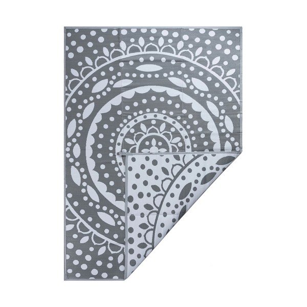Бяло-сиво одеяло за пикник 240x330 cm – Oyo Concept
