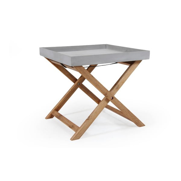 Zahadní stolek s tácem Brafab Woodford, 40 x 40 cm
