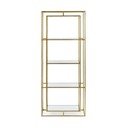 Стоманена библиотека  в златист цвят 68x172,5x28 cm Elenor – Bizzotto