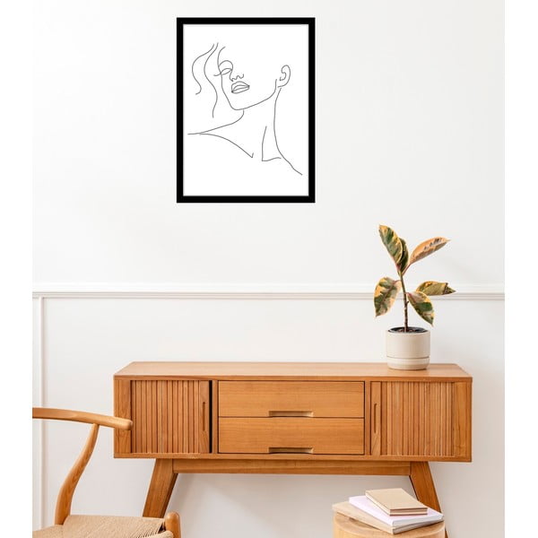 Постер 29x41 cm Minimal Woman Face Line Art – Veronika Boulová-image-1