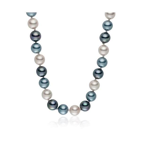 Perlový náhrdelník Pearls Of London Mystic Silver Grey, 50 cm