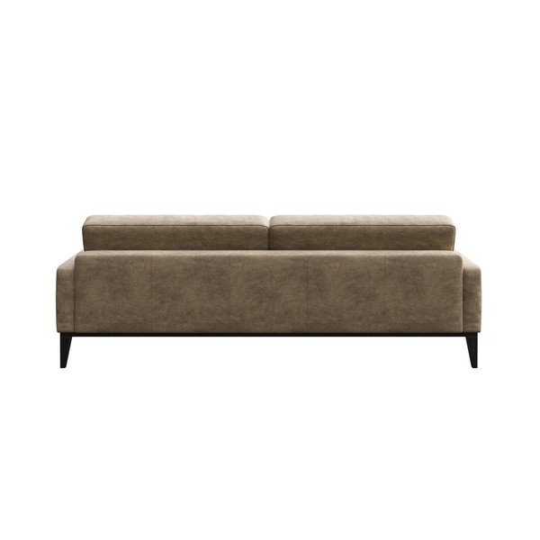 Бежов диван с тапицерия от изкуствена кожа, 210 cm Musso - MESONICA-image-3