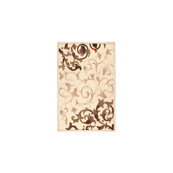 Vlněný koberec Dama no. 625, 120x160 cm, krémový
