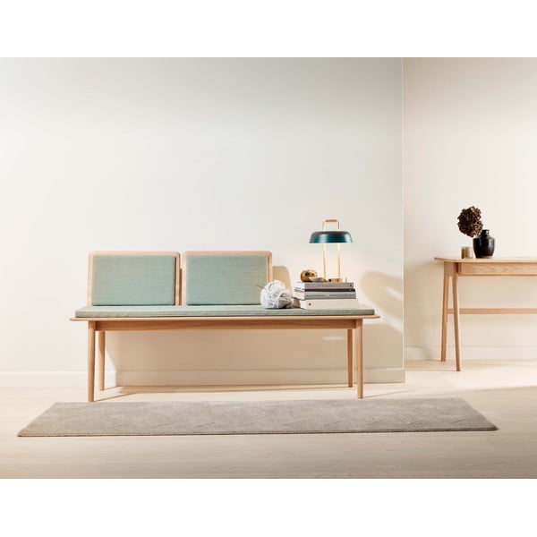 Светлозелена вълнена пейка Elba - Hammel Furniture-image-1