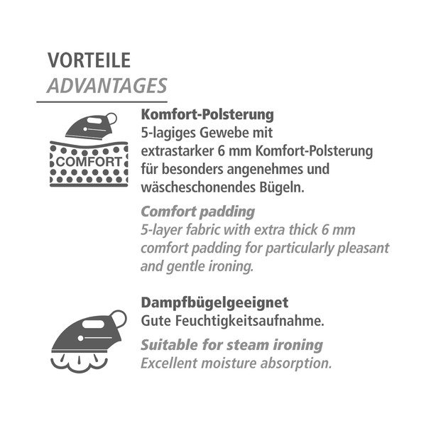 Син памучен калъф за дъска за гладене Air M AIR Comfort - Wenko-image-4