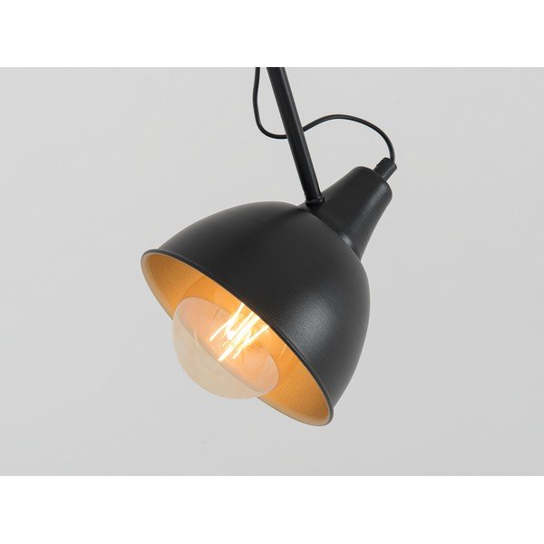 Черна висяща лампа с метален абажур 80x80 cm Coben - CustomForm-image-3