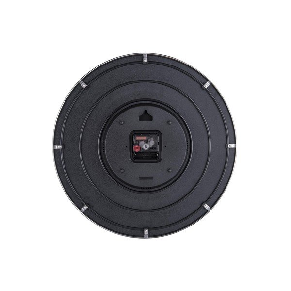 Сив стъклен стенен часовник , ø 40 cm Leaf - Karlsson-image-2