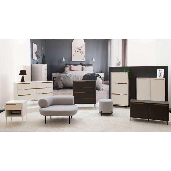 Бяла етажерка за обувки , 62 x 131 cm Switch - Tenzo-image-1