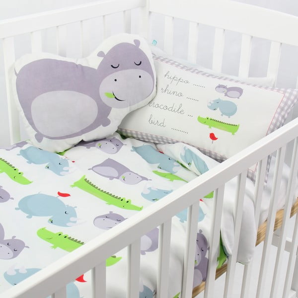 Dětské bavlněné povlečení na peřinu a polštář Mr. Fox Hippo, 100 x 120 cm-image-3