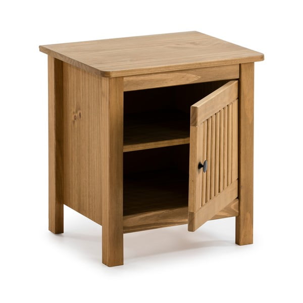 Дървено нощно шкафче Bruna - Marckeric-image-3